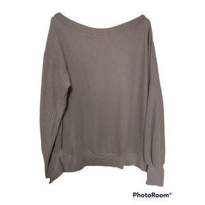 TongKiki Waffle Knit Off Shoulder Long sleeve Size XL